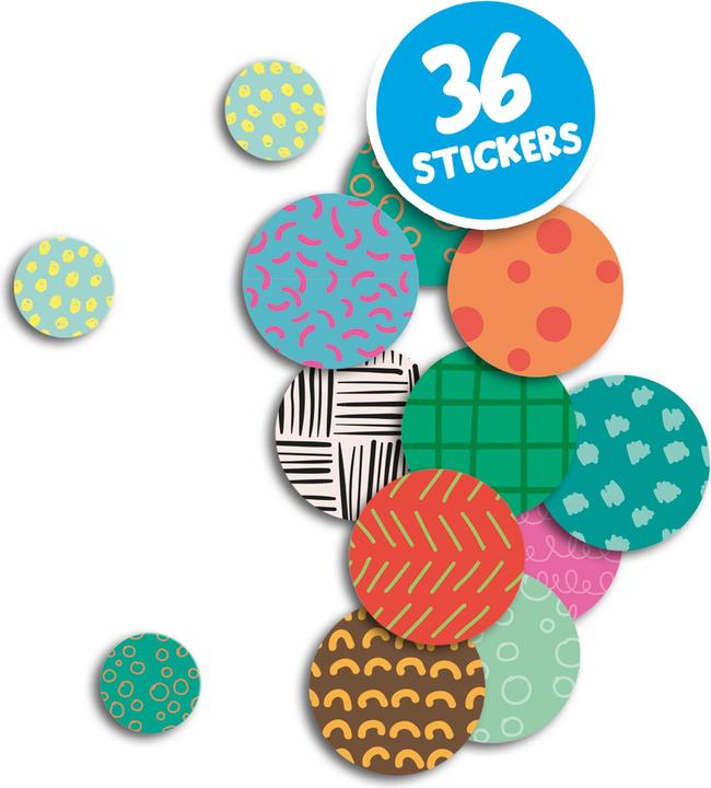 Actual product image Ses My First - animal print stickers