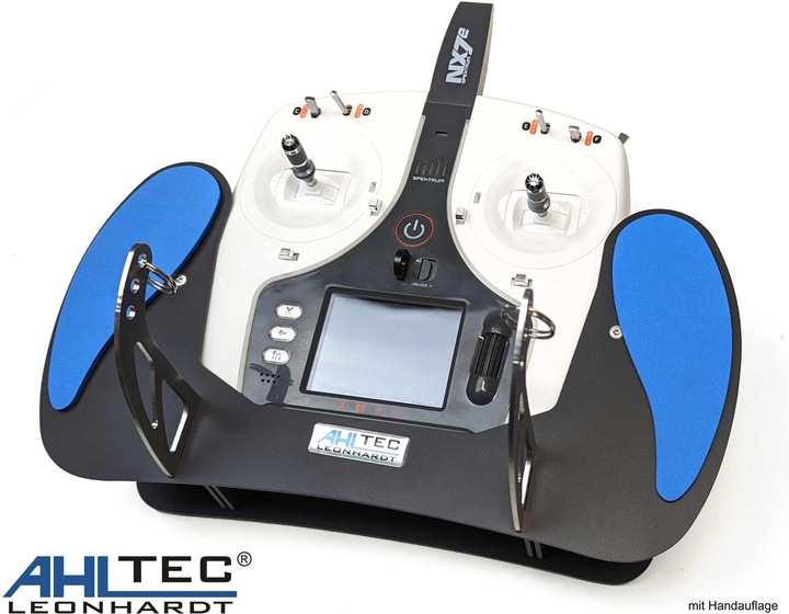 Produktbild AHLtec Senderpult Spektrum NX7e black mit Standard Senderpultbügel, ohne Handauflage