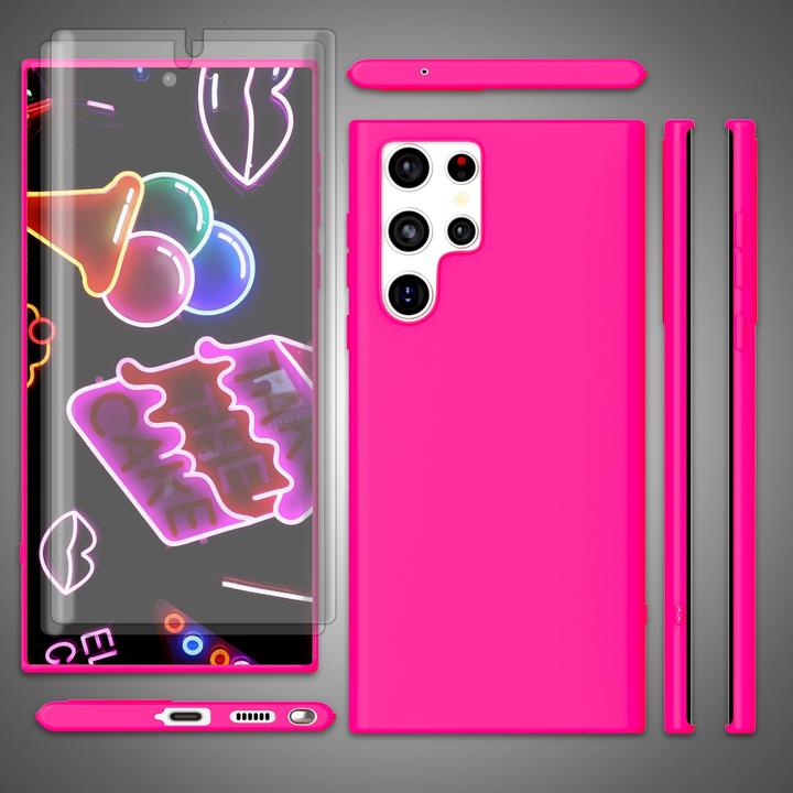 Actual product image Nalia Neon silicone cover with 2x screen protector (Samsung Galaxy S23 Ultra)