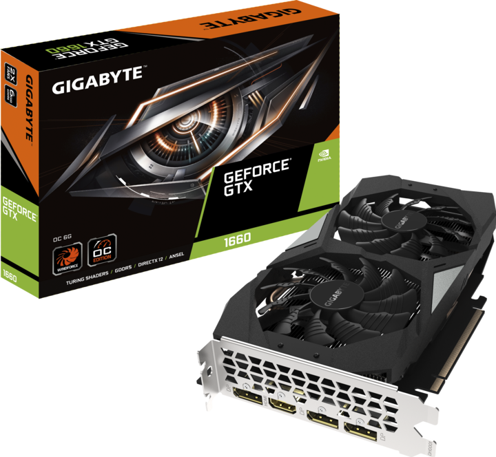 Actual product image Gigabyte GeForce GTX 1660 OC (6 GB)