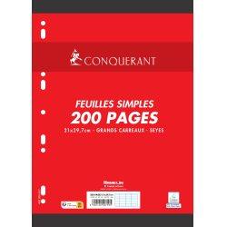 Actual product image Conquerant SEPT ring binder inserts, 210 x 297 mm