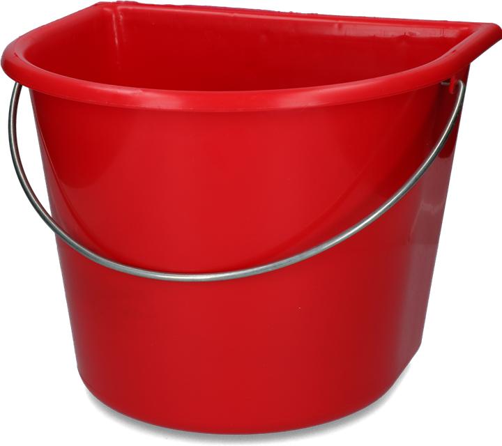 Produktbild Vplast Eimer mit flacher Seite 15 l rot