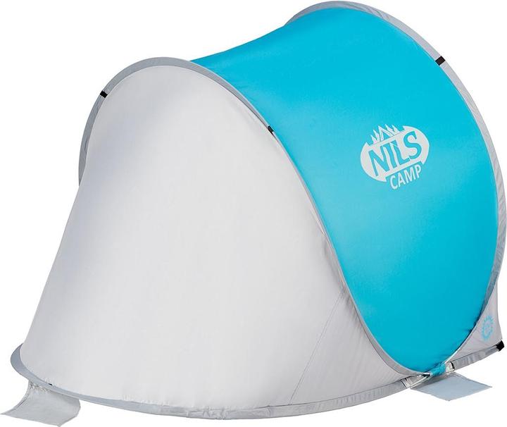 Actual product image Nils Collapsible Beach Tent NC3173 blue-grey (beach tent, 1.85 kg)