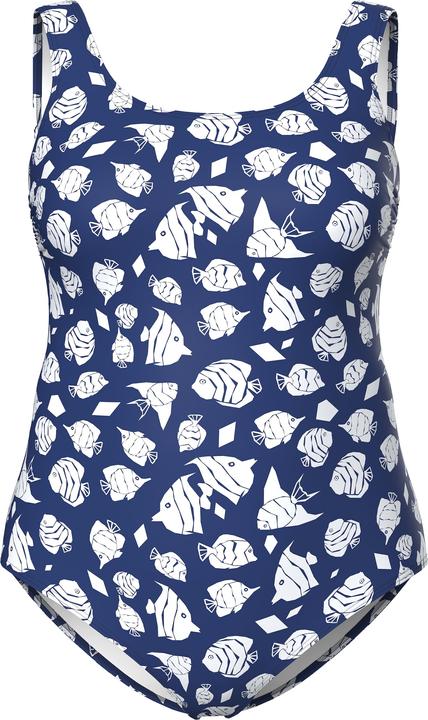 Produktbild Ulla Popken Badeanzug, Fische, ohne Softcups, Rundhals (42, 44)