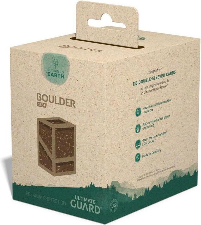 Actual product image Ultimate Guard Return To Earth Boulder Deck Case 133 taille standard Marron