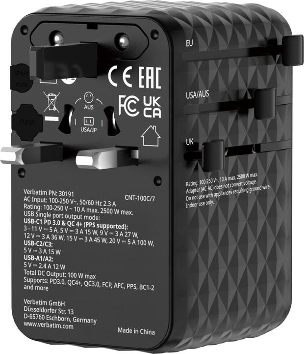 Produktbild Verbatim Charge n Travel 100W (100 W)