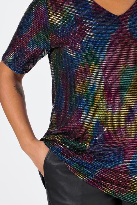 Produktbild Angel of Style T-Shirt, A-Linie, Paillettenoptik (48)