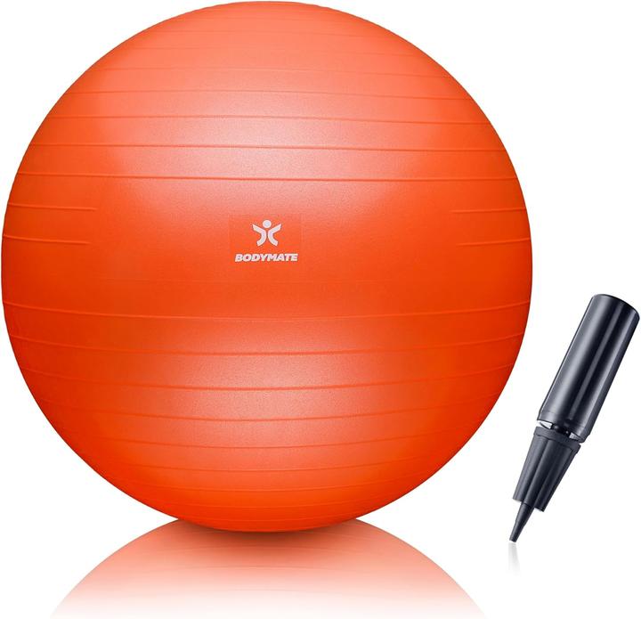 Actual product image Bodymate Gymnastikball mit Pumpe (55 cm)