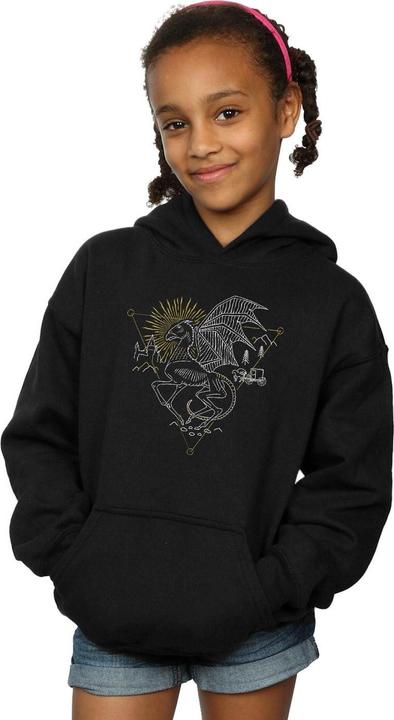 Produktbild Thestral Line Art Kapuzenpullover Mädchen (128)