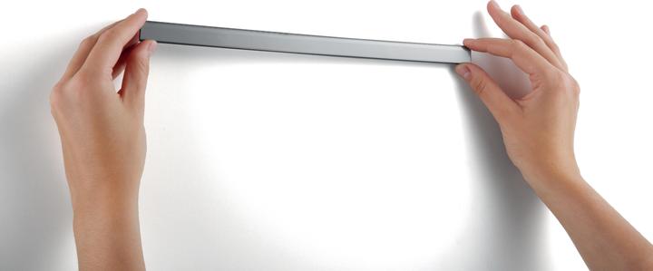 Produktbild Durable Durafix-Rail 297mm met. silber (A3, 5 x)