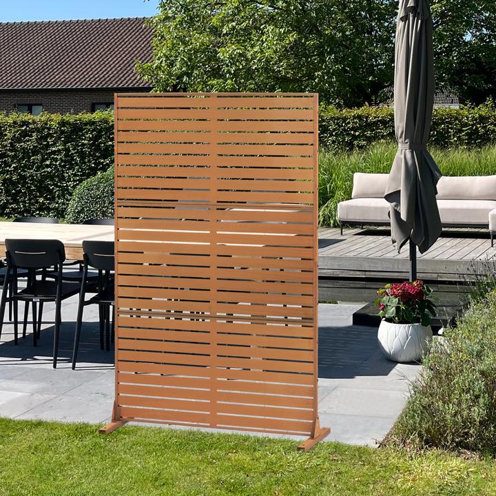 Actual product image Casa.Pro Trennwand Nodepp Cortenstahl 180x120 cm Edelrost (180 x 120 x 40 cm)