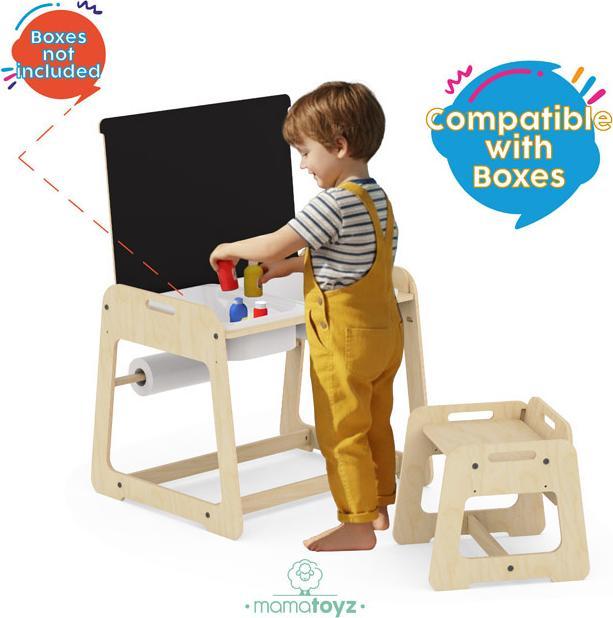 Produktbild MamaToyz MyTable 24+ Tisch, Hocker und Tafel (Kindersitzgruppe)