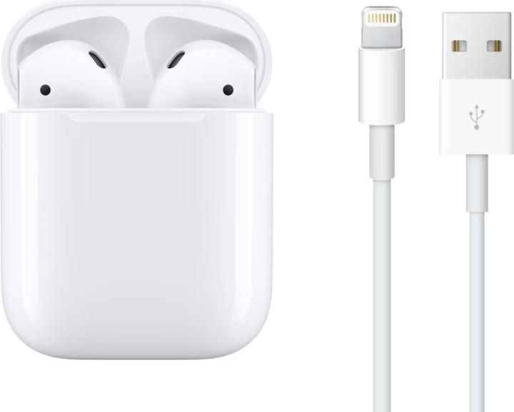 Produktbild Apple AirPods 2nd Gen. mit kabellosem Ladecase (2019) (Keine Geräuschunterdrückung, 5 h, Kabellos)
