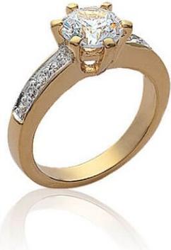 Produktbild Lara BAGUE AM - GR. 56 - BICOLORE - ZIRCONIA (56)