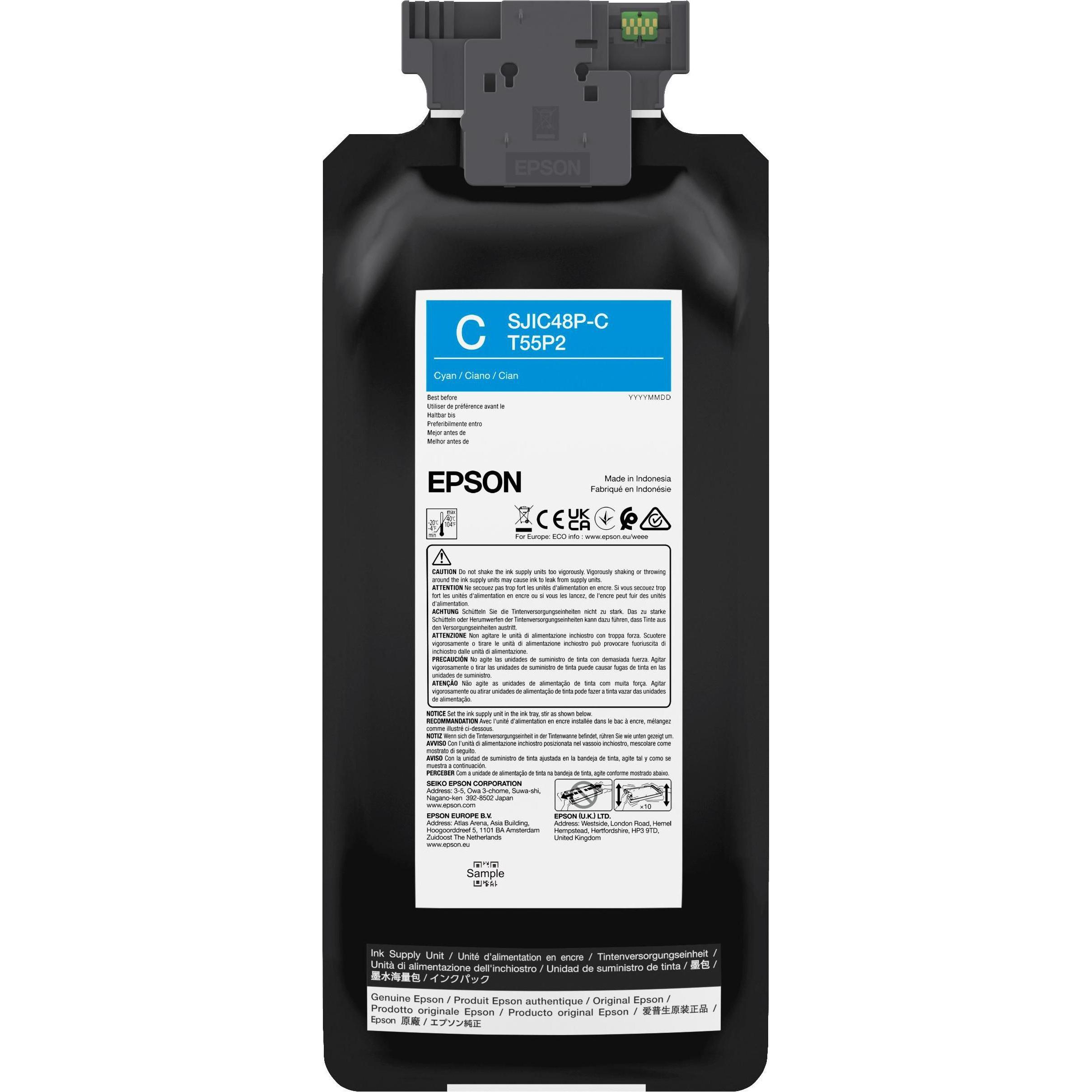 Epson, Druckerpatrone, Tinte cyan f. C8000e (C)