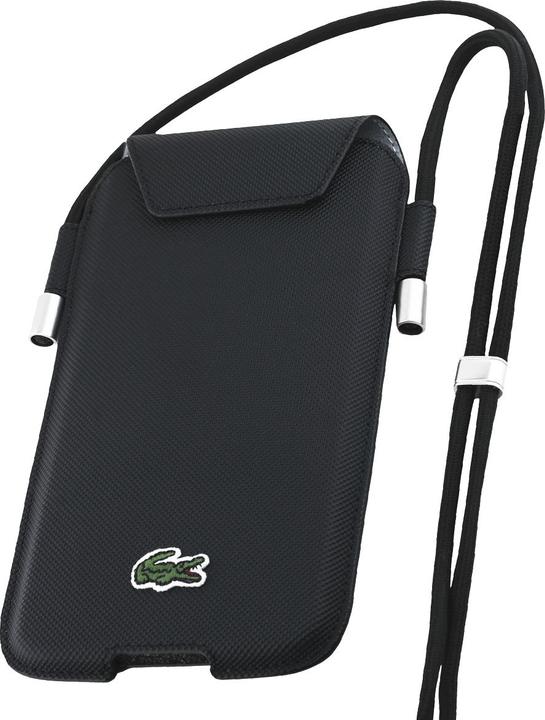 Actual product image Lacoste Torebka LCPSP15XPVCK XL czarny/black Universal Phone Sleeve Crossbody Petit Pique