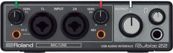 Actual product image Roland Rubix22 USB audio interface with headphones (USB)