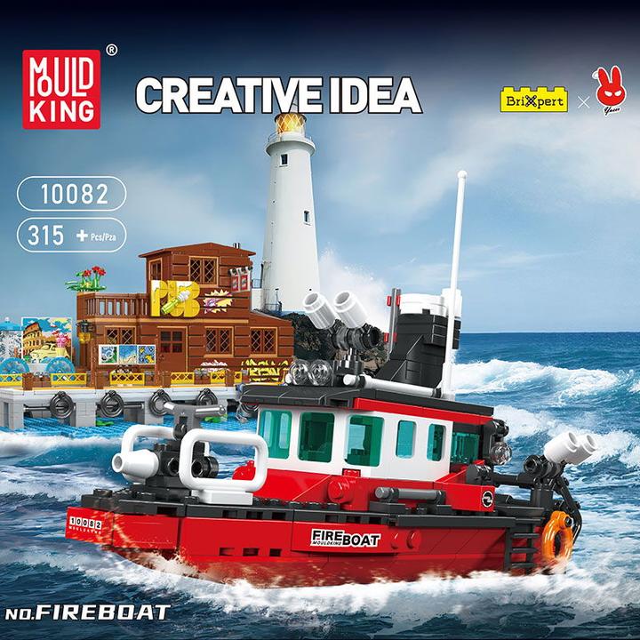 Actual product image Mould King Fire boat