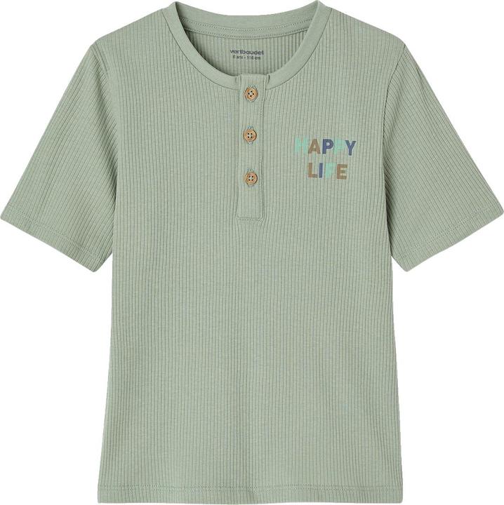 Actual product image Vertbaudet 2er-Set Jungen Schlafanzüge mit HAPPY-Print und Recycling-Baumwolle (110)