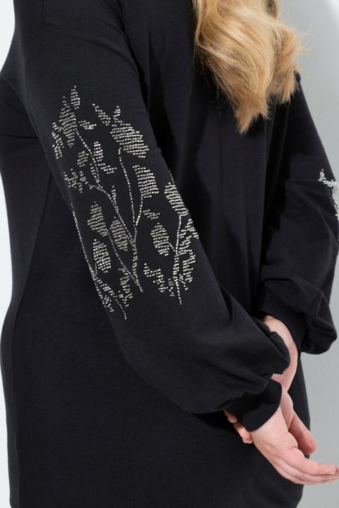 Produktbild Miamoda Sweatshirt, Ballon-Langarm mit glitzernder Applikation (48)