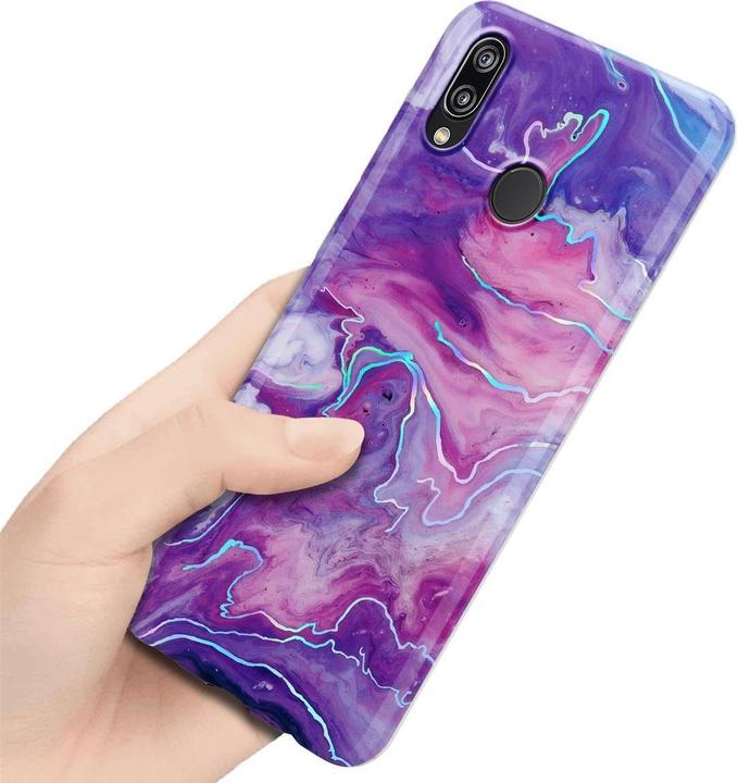 Image du produit Cadorabo Couverture IMD TPU Marbre coloré (Huawei P20 Lite)