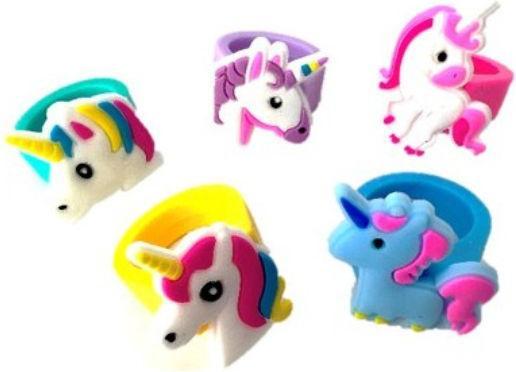 Actual product image Silicone rings - Unicorns (5pcs) (5 pcs.)