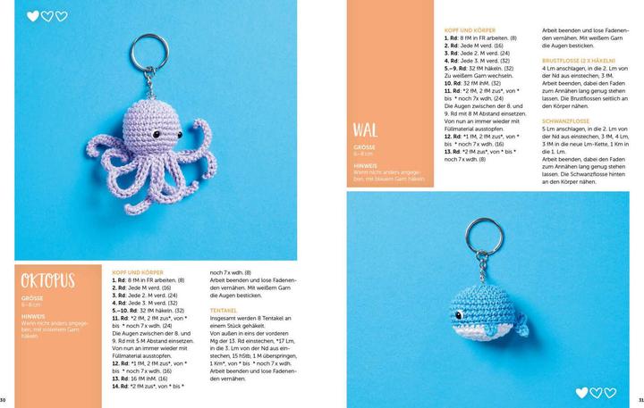 Actual product image Mini-Amigurumis - Süsse Waldtiere (German, Natalie Nar, 2023)