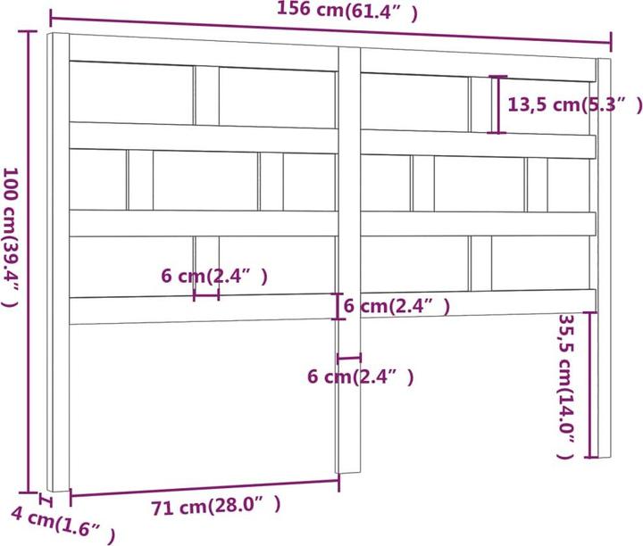 Actual product image VidaXL Dekava (166 x 4 x 100 cm)
