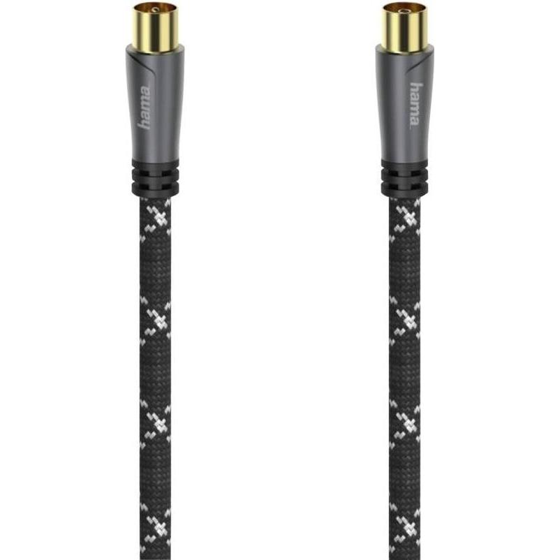 Hama Koax-Stecker – Koax-Kupplung (120 dB, Antennenkabel), Antennenkabel