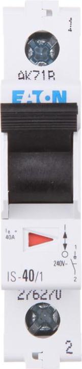 Productafbeelding Eaton Hoofdschakelaar grijs 1-polig 40 A