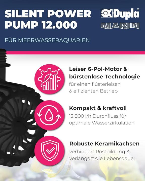 Immagine prodotto Dupla Marin Silent Power Pump 12.000 - Regelbare Opvoerpomp Aquarium
