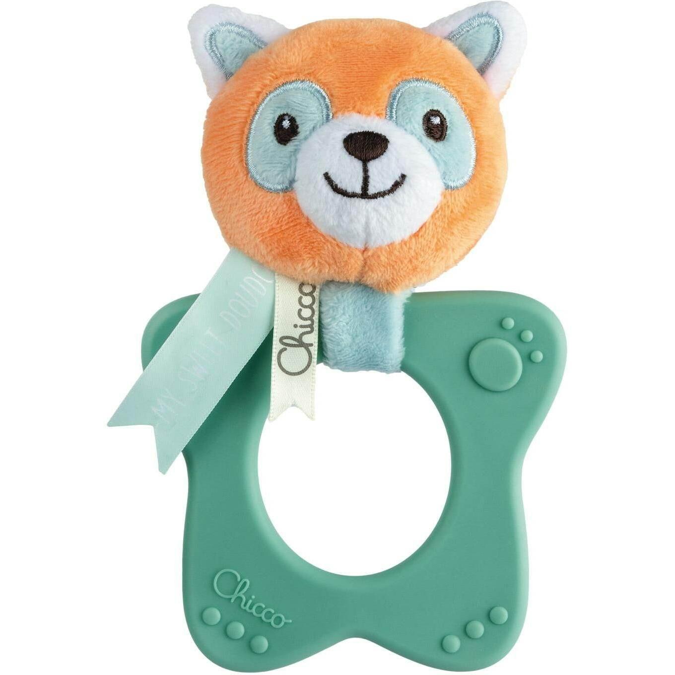 Chicco Rot/Grün/Orange Babyrassel, Red Panda Rattle