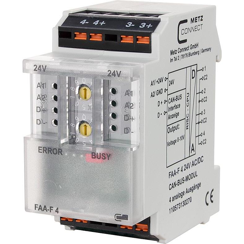 Metz Connect, Aktor, Metz FAA-F 4 24 V AC/DC 110573130270CAN-Bus (Analogaktor)