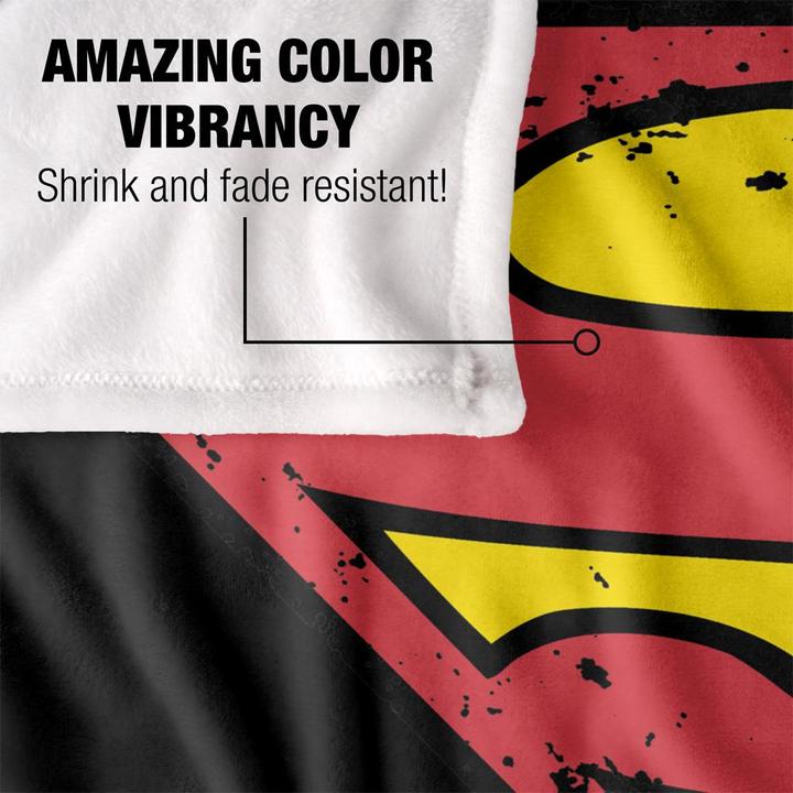 Actual product image Superman Logo Blanket (152 x 127 cm)