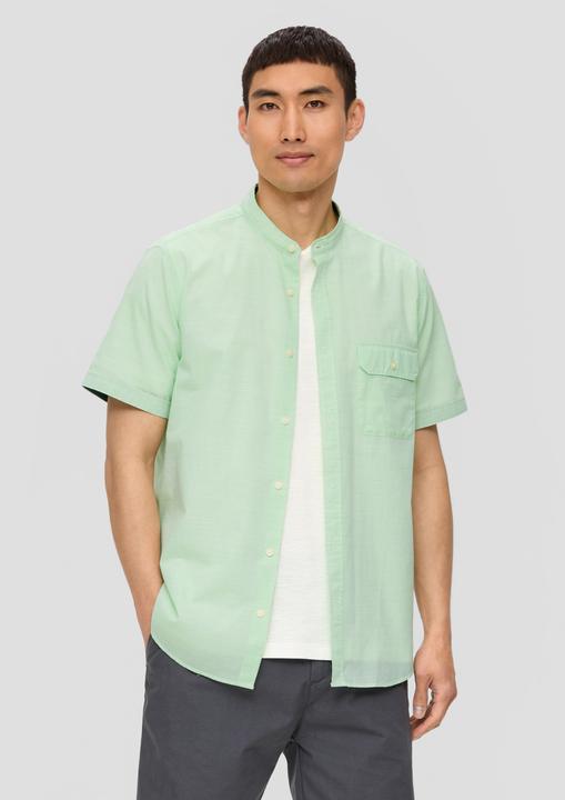 Image du produit S.Oliver Hemd Regular Fit: Hemd mit Stehkragen aus leichtem Strukturmaterial (L)