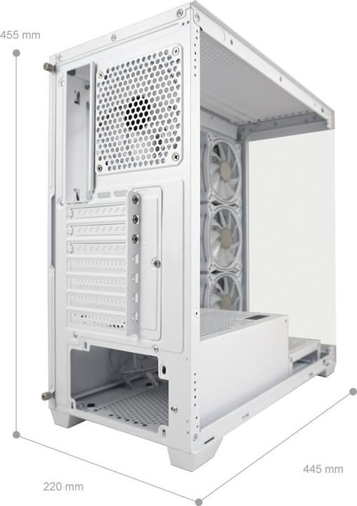 Produktbild LC-Power Gehï¿½use Gaming LC-715W-ON Seamless Pale X (Mini-ITX)