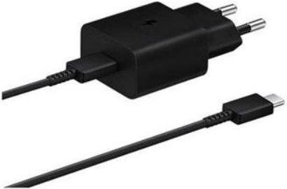 Image du produit Samsung Chargeur de voyage USB-C 15W noir + câble de données USB-C noir (15 W, 1 portion)
