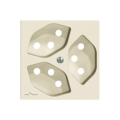 Actual product image Feller Cover set socket 3xT13 S K crema