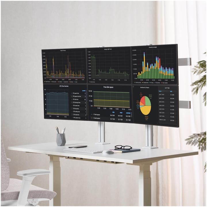 Actual product image StarTech Six-Monitor Mount (Table, 32.01")