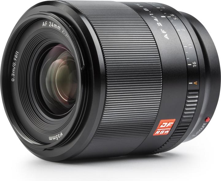 Actual product image Viltrox AF 24/1.8 E Full Frame. Manual focus cine lens for Sony E mount (Sony E, APS-C / DX)