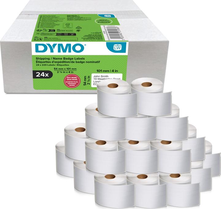 Produktbild Dymo Versand-/Namensschild-Etiketten Vorteilspack 54x101mm