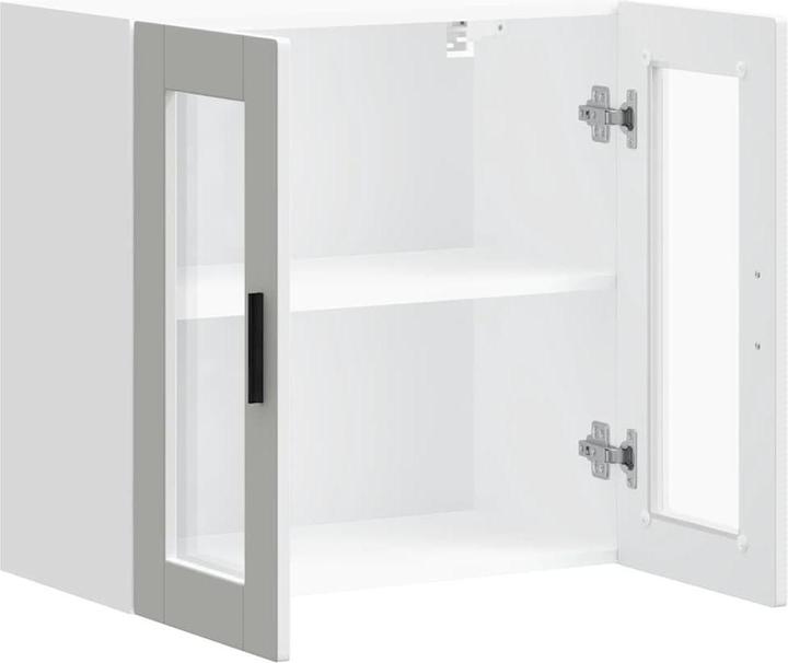 Immagine prodotto VidaXL Pensile da cucina con anta in vetro Porto White Pensile da cucina (60 x 31 x 60 cm)
