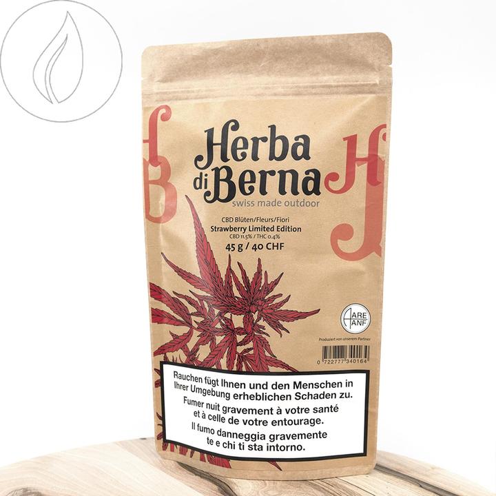 Image du produit Herba di Berna Strawberry Outdoor Édition limitée (45 g, Extérieur)