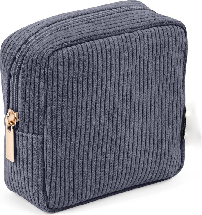 Produktbild Only-Bags.Store Kleine Schminktasche für die Handtasche Mini-Kosmetiktasche Cord-Schminktasche