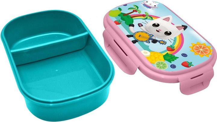 Actual product image Gabby's Dollhouse Lunch Box with Cutlery