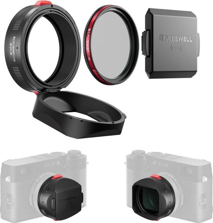 Actual product image Freewell Fuji X100 Series Real Lens Hood (Black)