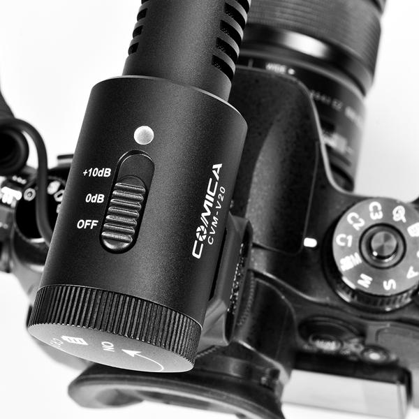 Actual product image Comica Cardioid Polar Pattern Condenser Shotgun Video Microphone