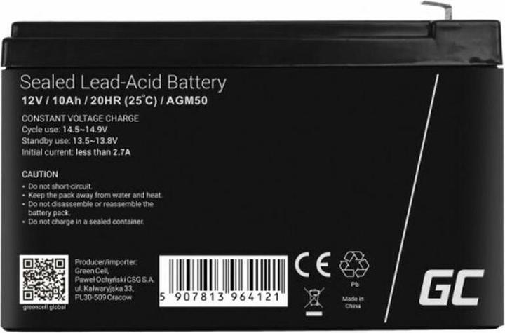 Actual product image GreenCell AGM50 (12 V, 10 Ah)