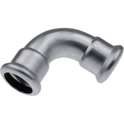 Aalberts, Rohrverbindungstechnik, VSH bøjn.18 mm.90gr.mf.mf. - M-bakke XPress rustfri press (Pressverbindung)