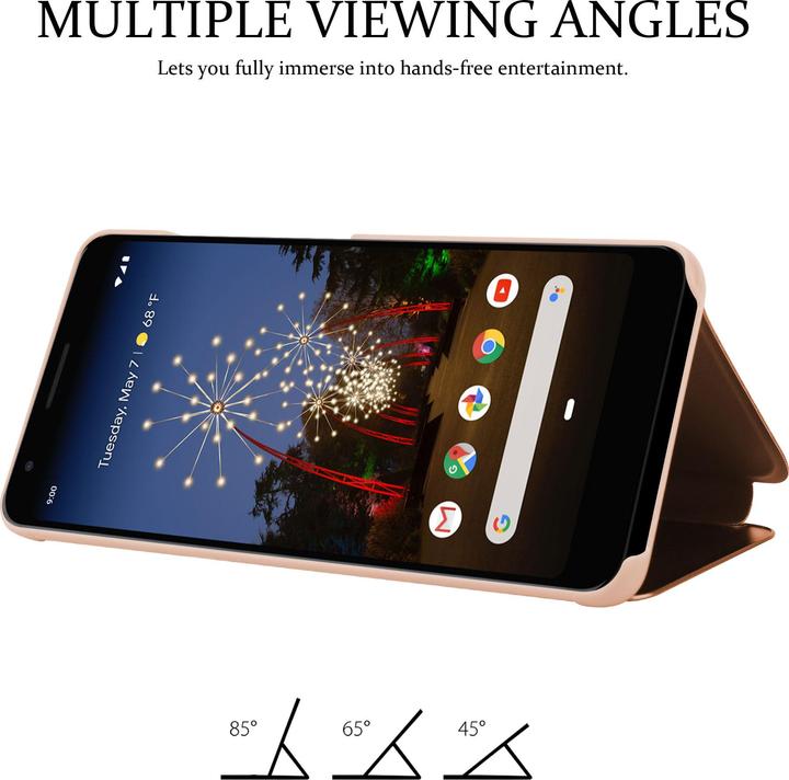 Actual product image Cadorabo Book Smart View Mirror Cover (Google Pixel 3a XL)